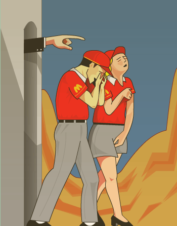 "Die Entlassung" - "Entwürfe für eine Kapelle des San Precario", Angelo Rindone (2004)