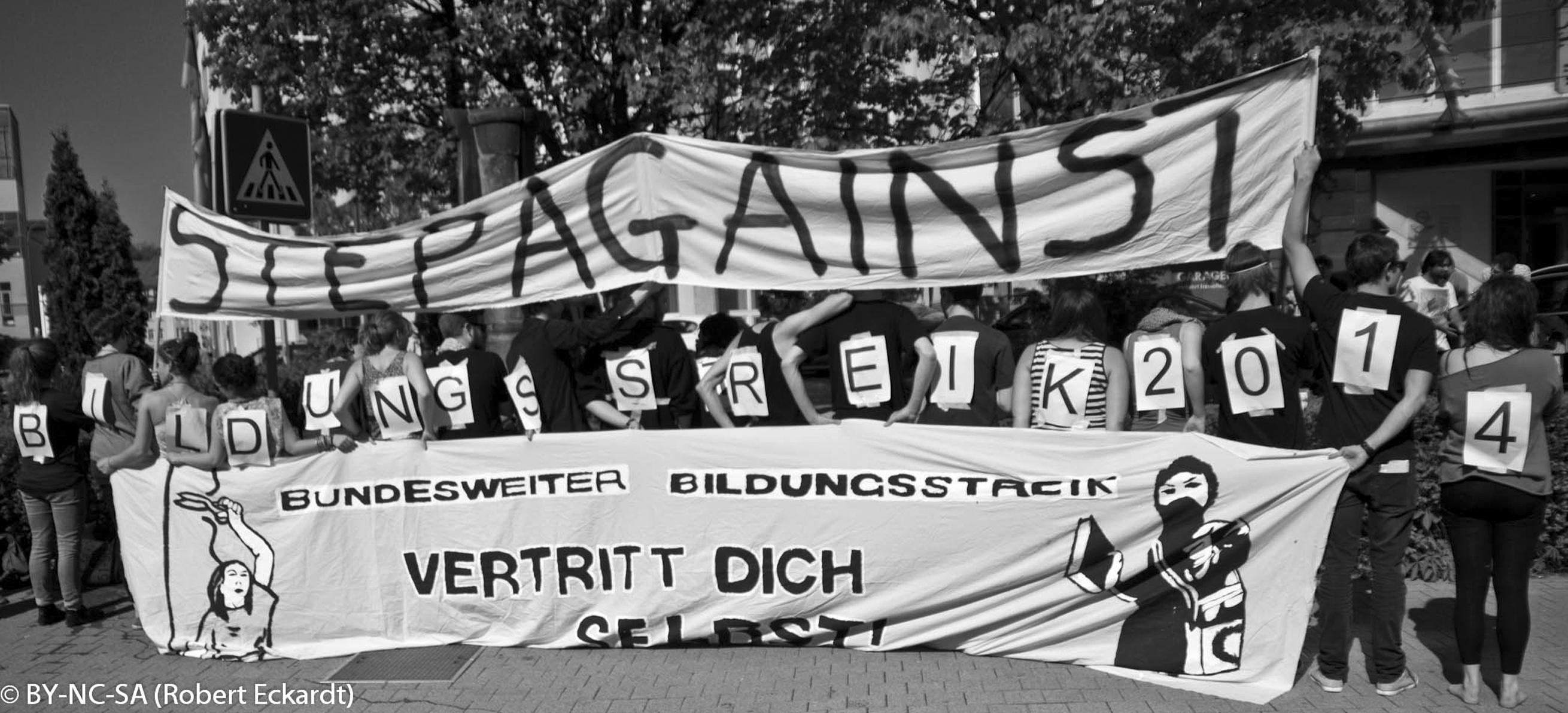 Aktion vom 20. Mai: der Bildungsstreik 2014 ist eröffnet