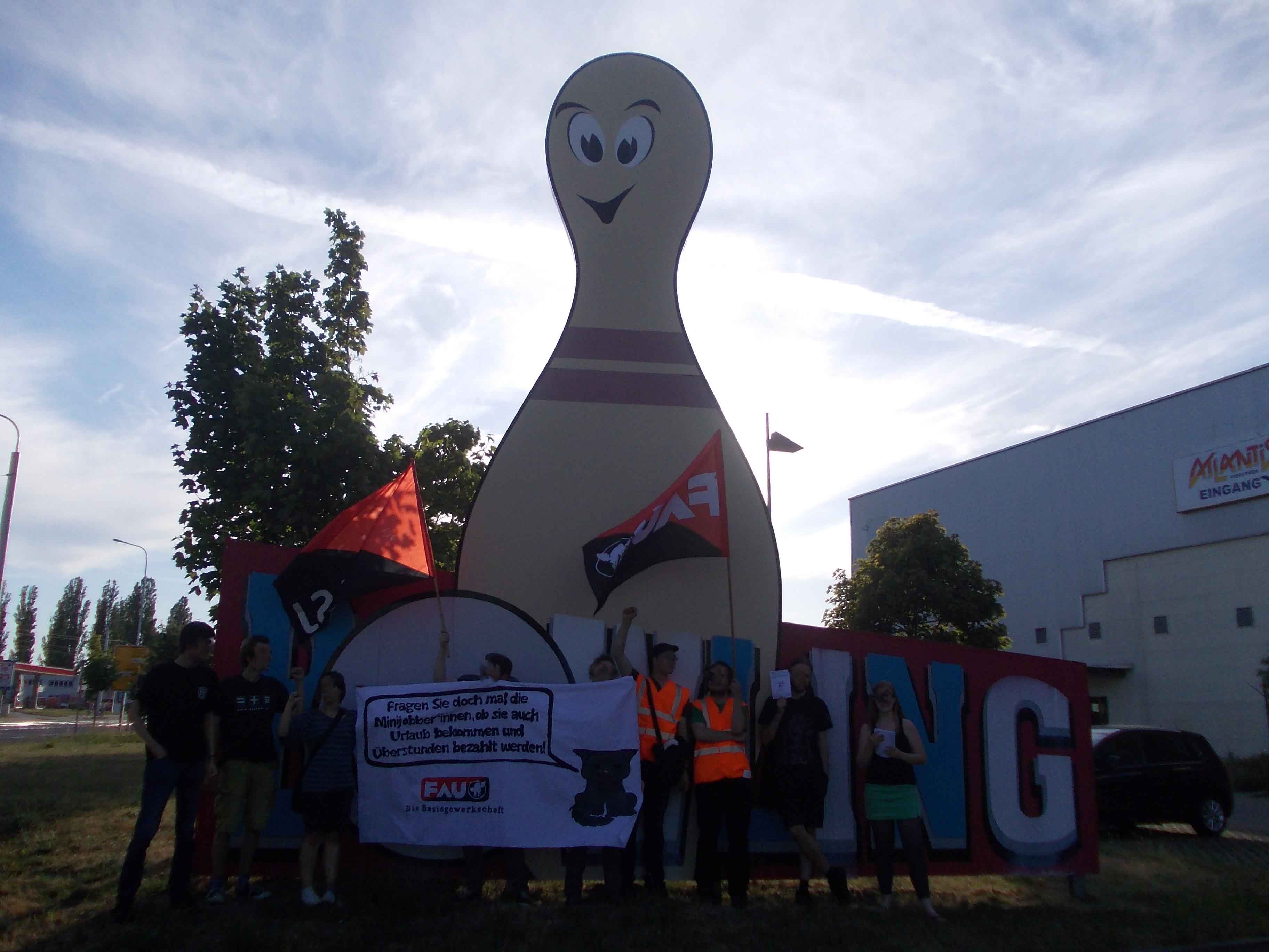 Aktion der FAU Halle vom 1. Juli