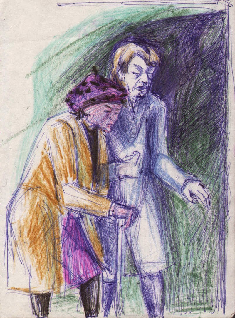 Bild: Sylvia Gerlach: Altenpflege 1983