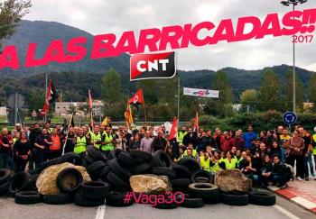 CNT: A las Barricadas!! 2017 #vaga30