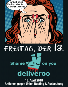 Shame on you, Deliveroo!