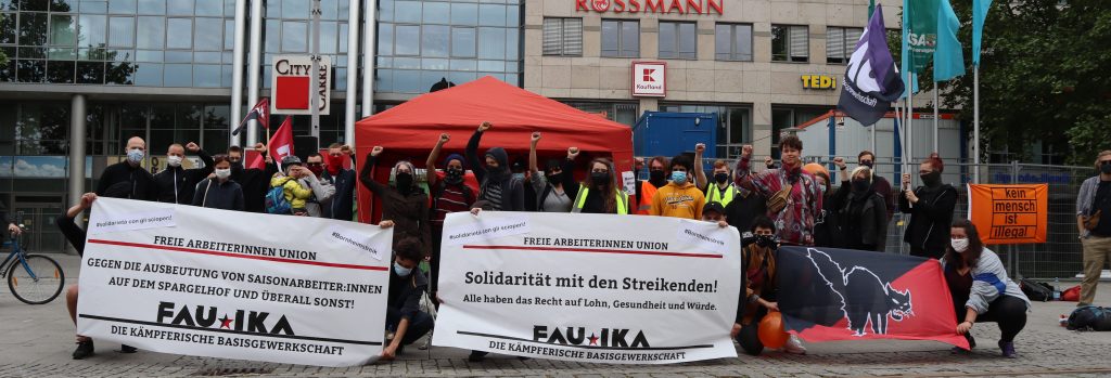 Solidarität mit den Streikenden!