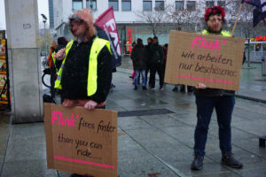 Lieferdienst Flink feuert gewerkschaftlich organisierten Fahrer. Erfahrungen, Hintergründe, Solidarität
